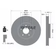 Jeu de 2 disques de frein avant TEXTAR [92341803]