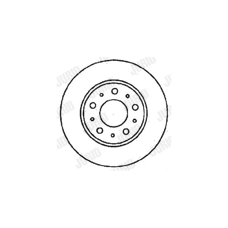 Jeu de 2 disques de frein avant JURID 561492JC - Visuel 1