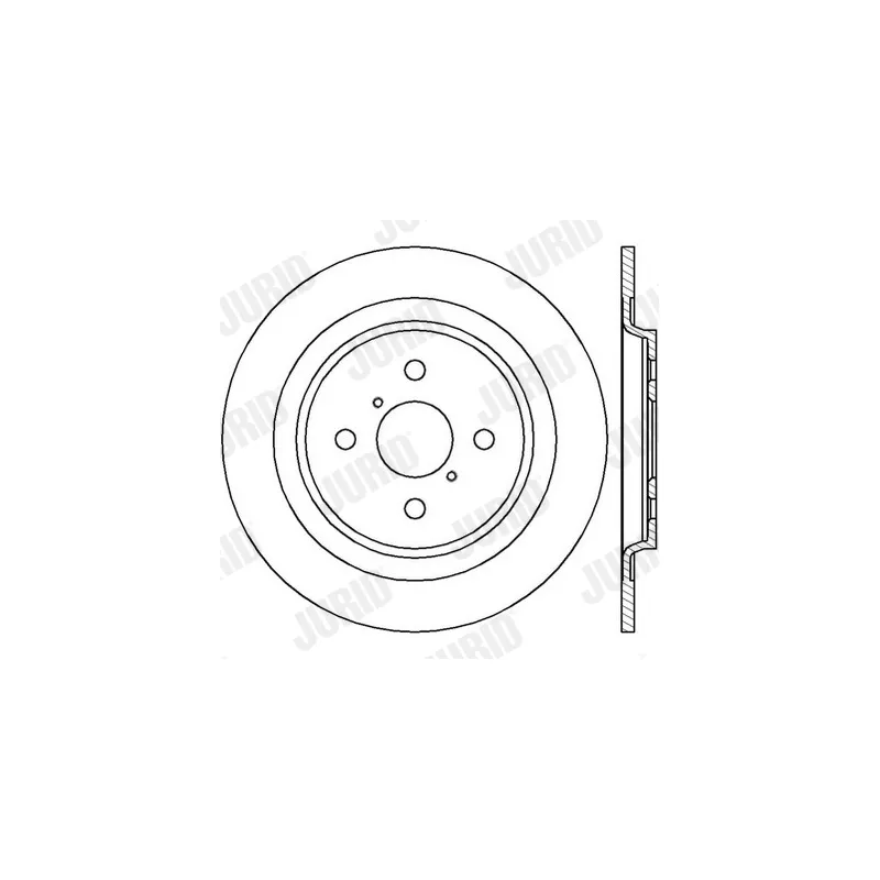Jeu de 2 disques de frein arrière JURID 562422JC - Visuel 1