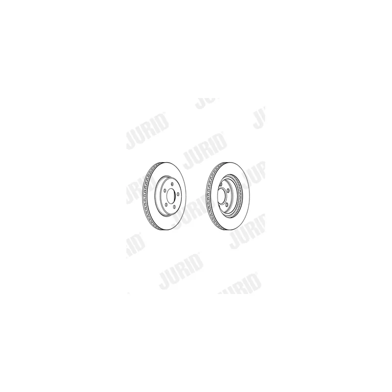 Jeu de 2 disques de frein avant JURID 562965JC - Visuel 1
