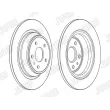 JURID 563155JC - Jeu de 2 disques de frein arrière