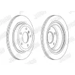 JURID 563233JC - Jeu de 2 disques de frein arrière