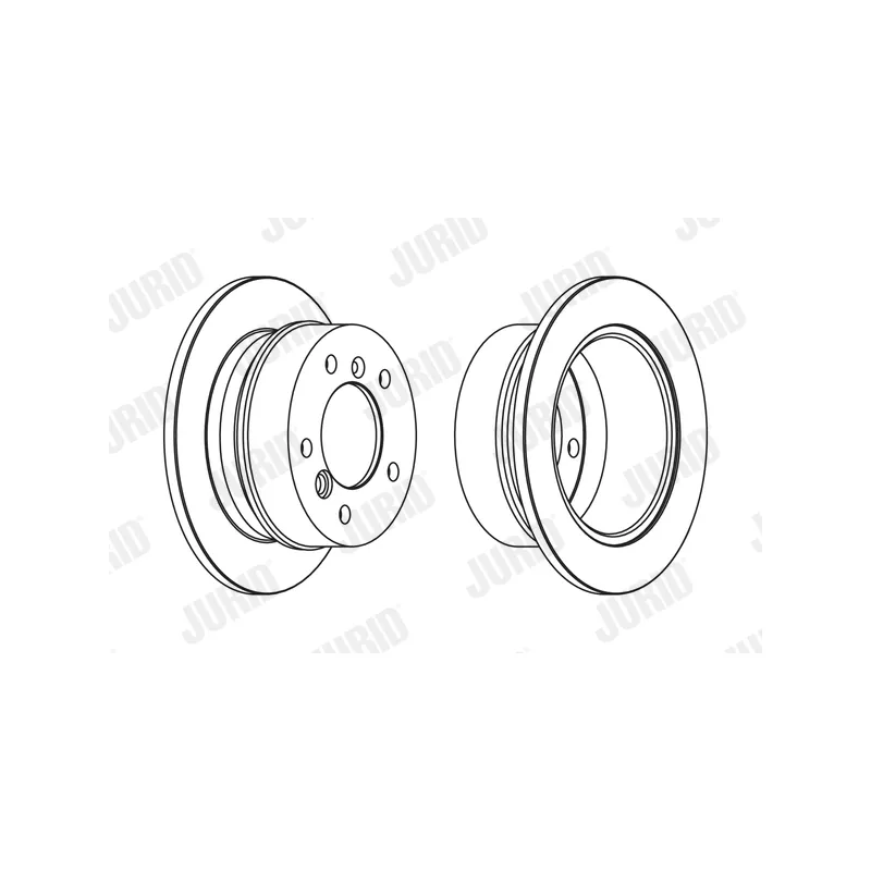 Jeu de 2 disques de frein arrière JURID 567771J - Visuel 1