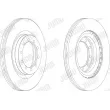 JURID 569101J - Jeu de 2 disques de frein avant