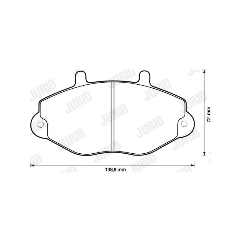 Jeu de 4 plaquettes de frein avant JURID 571746J - Visuel 1