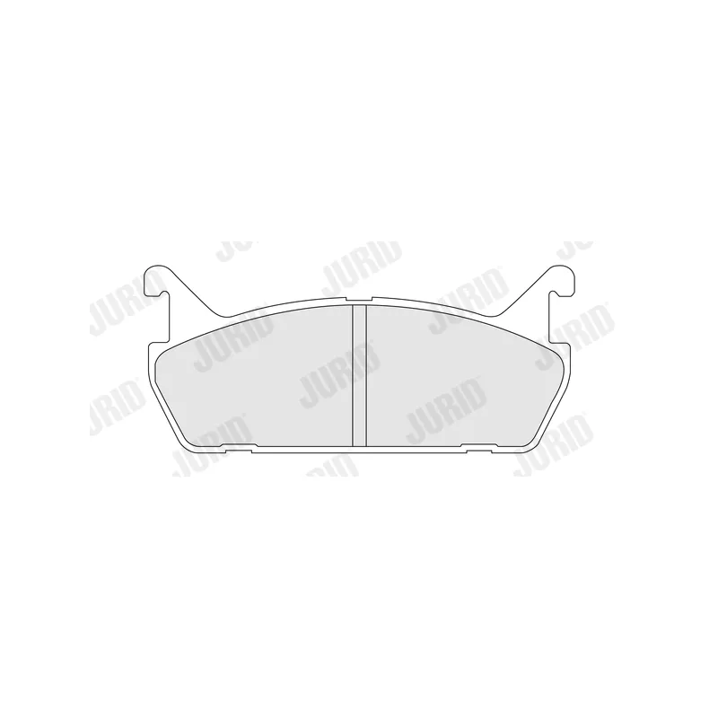 Jeu de 4 plaquettes de frein arrière JURID 572163J - Visuel 1