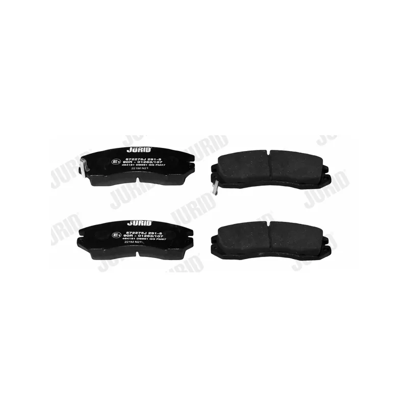 Jeu de 4 plaquettes de frein avant JURID 572275J - Visuel 1