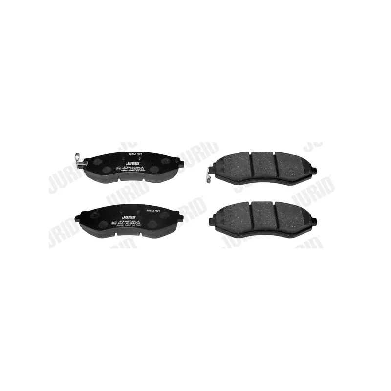 Jeu de 4 plaquettes de frein avant JURID 572407J - Visuel 1