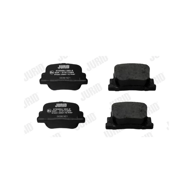 Jeu de 4 plaquettes de frein arrière JURID 572559J - Visuel 1