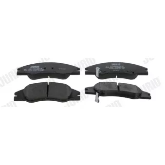 Jeu de 4 plaquettes de frein avant JURID OEM 581012FA20