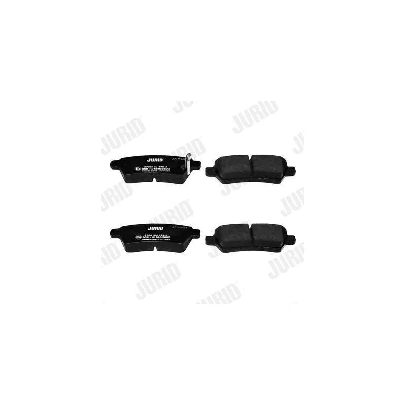 Jeu de 4 plaquettes de frein arrière JURID 572610J - Visuel 2