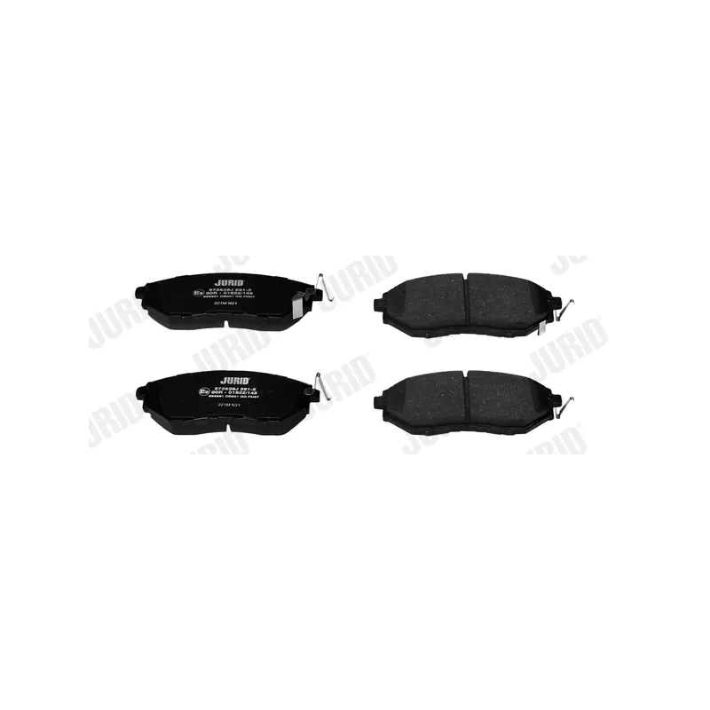Jeu de 4 plaquettes de frein avant JURID 572638J - Visuel 1