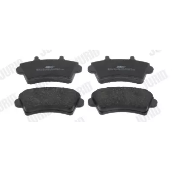 Jeu de 4 plaquettes de frein avant JURID OEM 1605980