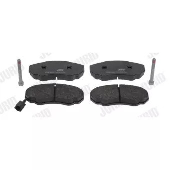 Jeu de 4 plaquettes de frein avant JURID OEM 0006000629136