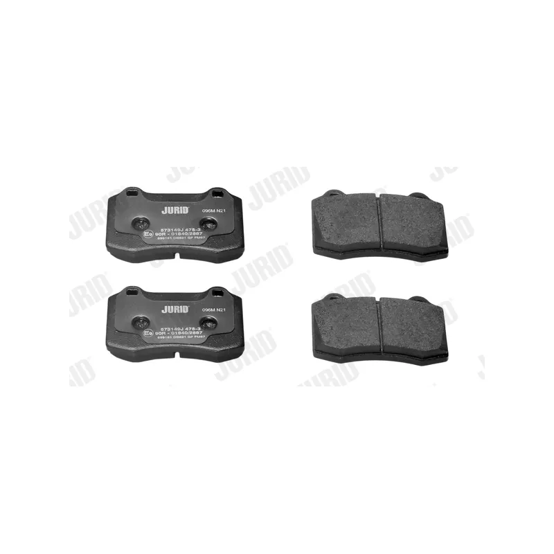 Jeu de 4 plaquettes de frein arrière JURID 573149J - Visuel 1