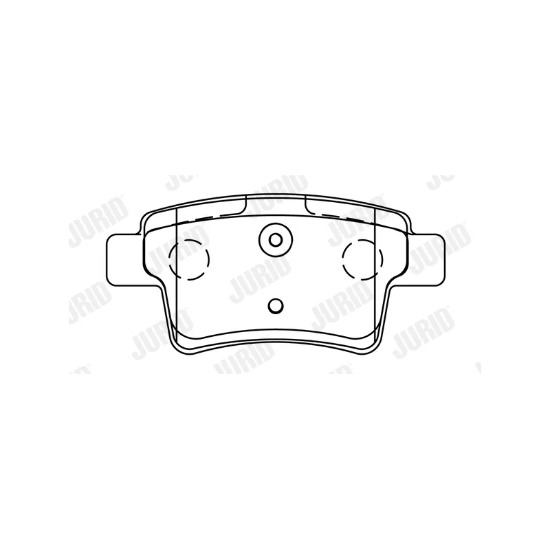 Jeu de 4 plaquettes de frein arrière JURID 573194J - Visuel 1