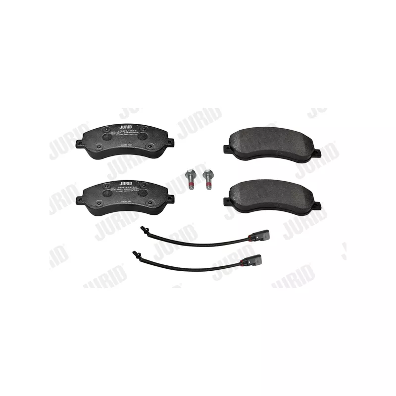 Jeu de 4 plaquettes de frein avant JURID 573275J - Visuel 2
