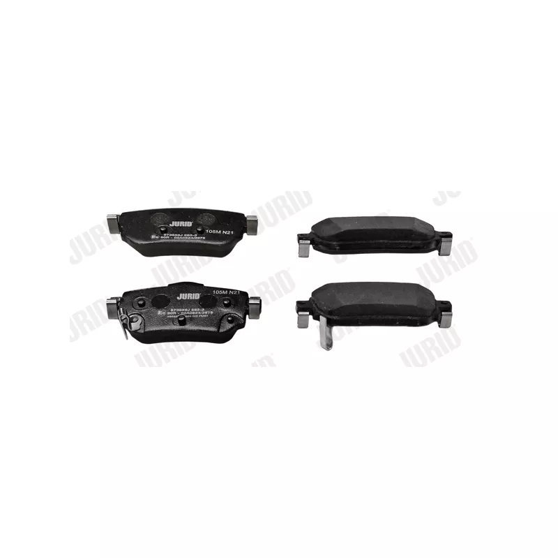 Jeu de 4 plaquettes de frein arrière JURID 573658J - Visuel 1