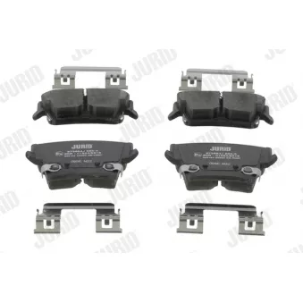 Jeu de 4 plaquettes de frein arrière JURID OEM 5142561AB