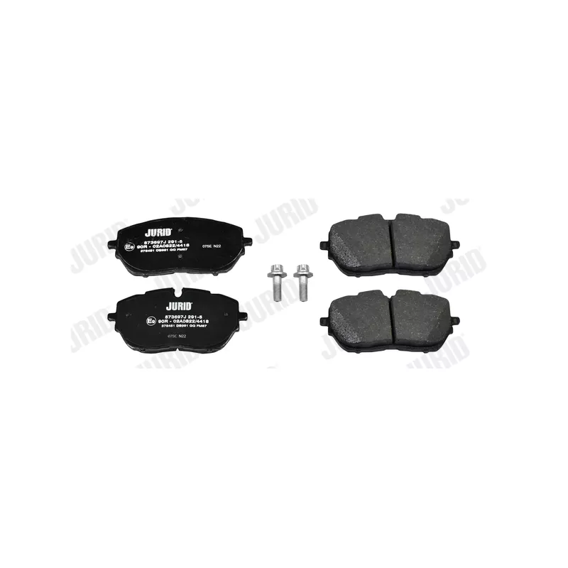Jeu de 4 plaquettes de frein avant JURID 573697J - Visuel 1