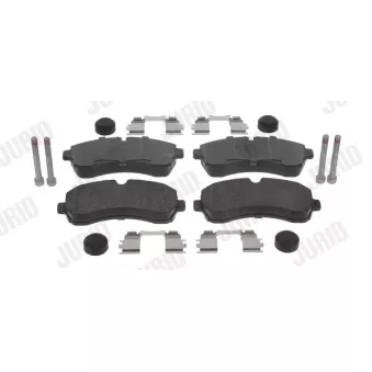 Jeu de 4 plaquettes de frein avant JURID OEM 0044206820