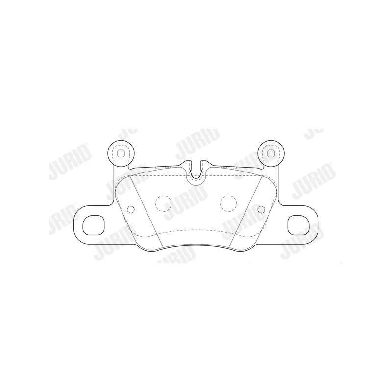 Jeu de 4 plaquettes de frein arrière JURID 573776J - Visuel 1