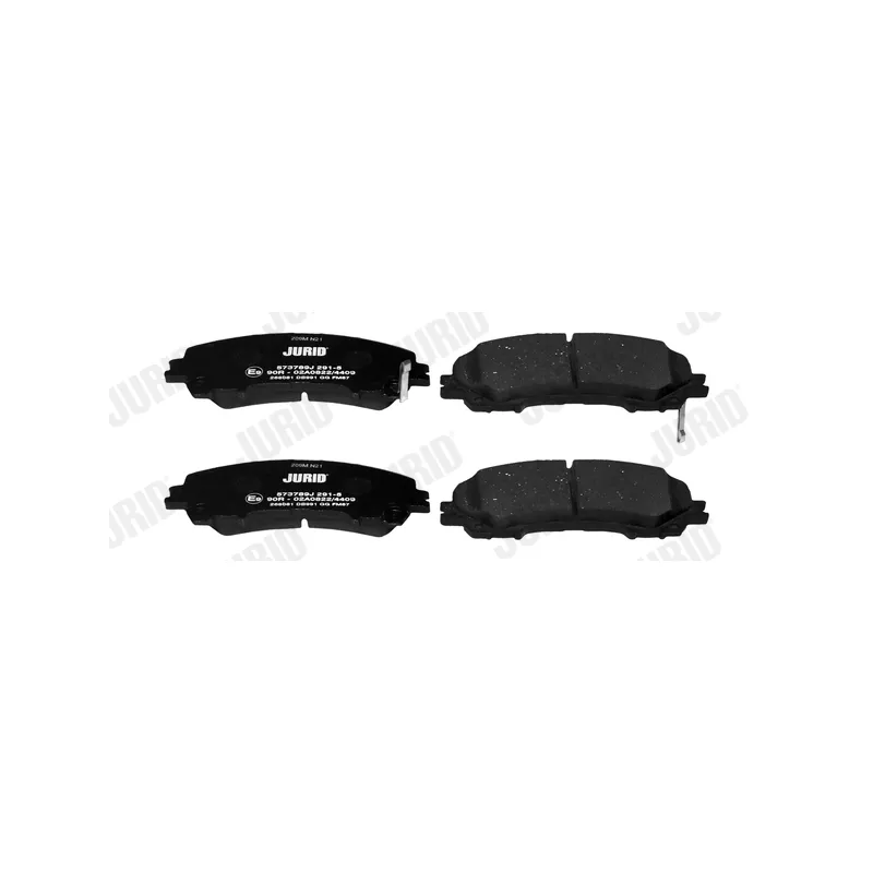 Jeu de 4 plaquettes de frein avant JURID 573789J - Visuel 1