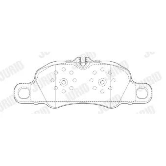 Jeu de 4 plaquettes de frein avant JURID OEM 99735193803