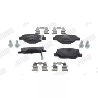 Jeu de 4 plaquettes de frein arrière JURID OEM 77367717