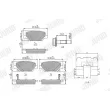 JURID 573918J - Jeu de 4 plaquettes de frein arrière