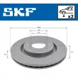 SKF VKBD 80001 V2 - Jeu de 2 disques de frein avant