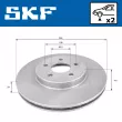 SKF VKBD 80015 V2 - Jeu de 2 disques de frein arrière
