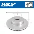 SKF VKBD 80143 V2 - Jeu de 2 disques de frein arrière