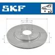 SKF VKBD 80185 V2 - Jeu de 2 disques de frein avant