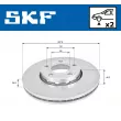 SKF VKBD 80189 V2 - Jeu de 2 disques de frein avant