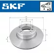 SKF VKBD 80196 V2 - Jeu de 2 disques de frein avant