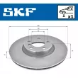 SKF VKBD 80199 V1 - Jeu de 2 disques de frein arrière