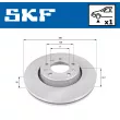 SKF VKBD 80245 V1 - Jeu de 2 disques de frein avant