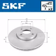 SKF VKBD 80271 V2 - Jeu de 2 disques de frein arrière
