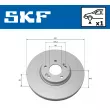 SKF VKBD 80281 V1 - Jeu de 2 disques de frein avant