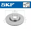 SKF VKBD 80306 V2 - Jeu de 2 disques de frein arrière