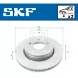 SKF VKBD 80313 V2 - Jeu de 2 disques de frein avant
