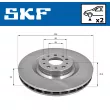 SKF VKBD 80317 V2 - Jeu de 2 disques de frein avant