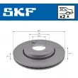 SKF VKBD 90042 V2 - Jeu de 2 disques de frein arrière