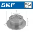 SKF VKBD 90198 S1 - Jeu de 2 disques de frein arrière