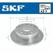 SKF VKBD 90240 S2 - Jeu de 2 disques de frein arrière