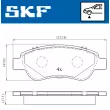 SKF VKBP 80037 - Jeu de 4 plaquettes de frein avant