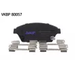 SKF VKBP 80057 A - Jeu de 4 plaquettes de frein avant