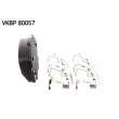 SKF VKBP 80057 A - Jeu de 4 plaquettes de frein avant