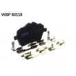 SKF VKBP 80118 - Jeu de 4 plaquettes de frein avant